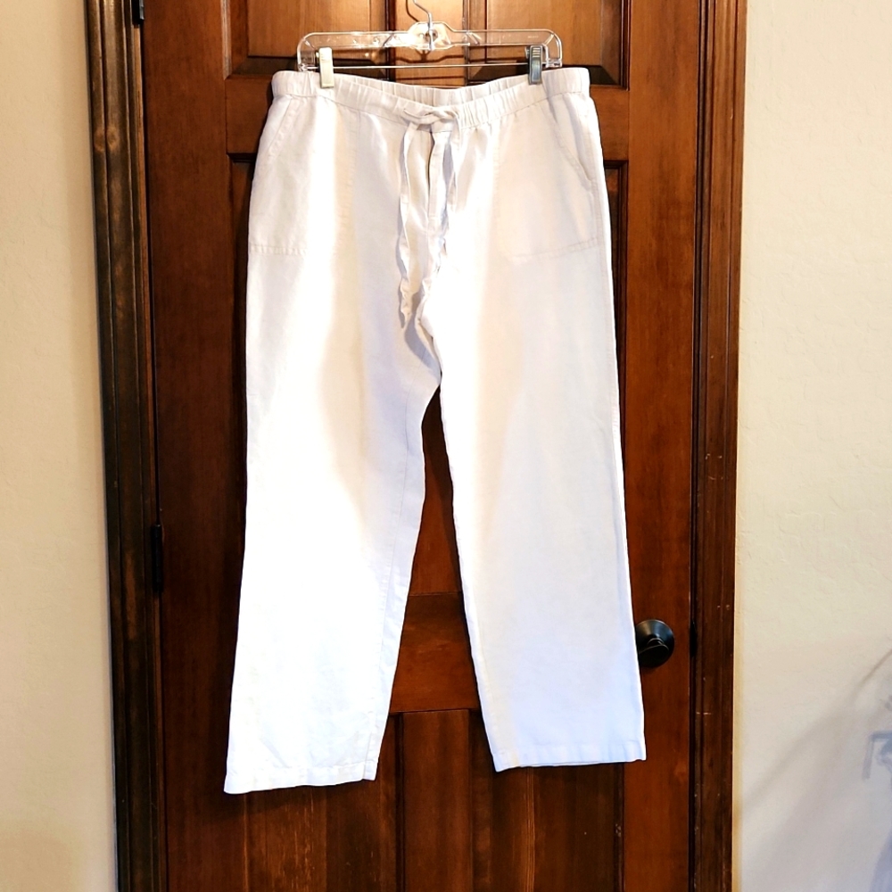 Liz Claiborne linen cotton blend pants